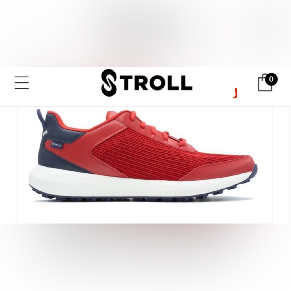 Men's NIB Performance Golf Shoes - Red, White, Blue